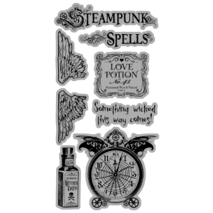 Steampunk Spell - Cling Stamp 1